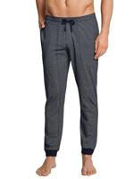 Blauwe ruitjes heren pyjamabroek Schiesser - thumbnail