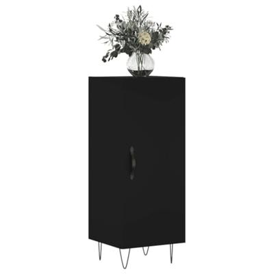 Dressoir 34,5x34x90 cm bewerkt hout zwart