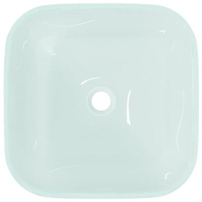 VidaXL Wasbak 42x42x14 cm glas mat