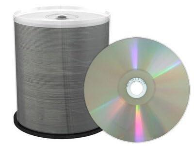 Professional Line CD-R 700MB|80min 52 keer schrijfsnelheid, volledig bedrukbaar (thermische retourtransfer), zilver, volledig gemetalliseerd, 100 stuks cakebox
