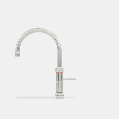 Quooker Classic Fusion Round Keukenkraan - Kokend - Warm & Koud Water - Kindveilige Dubbeldruk - Chroom