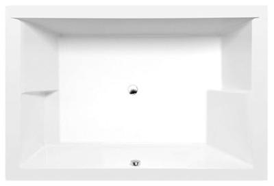 Ligbad Polysan Dupla Inbouw 180x120x54 cm Wit