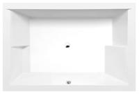 Ligbad Polysan Dupla Inbouw 180x120x54 cm Wit - thumbnail