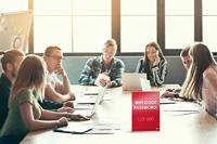 Nobo Premium Plus acryl informatiebord, met voet, ft A4 - thumbnail