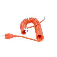 AS Schwabe 70430 Aansluitkabel Stroom Oranje 5 m - thumbnail