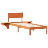 Bedframe met nachttafels met hoofdeinde Wasbruin 75 x 190 cm - thumbnail