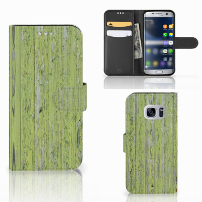Samsung Galaxy S7 | Book Style Case | Green Wood Samsung Galaxy S7 | Book Style Case | Green Wood