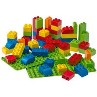 BIOBUDDI bouwblokken, basiskleuren Maat: - thumbnail