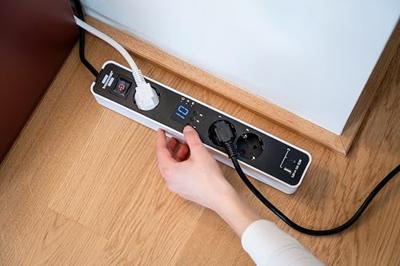 Brennenstuhl 1153230026 Stekkerdoos Zwart, Wit 1 stuk(s)