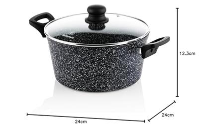 Westinghouse Kookpan 24 cm Zwart Marmer