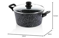 Westinghouse Kookpan 24 cm Zwart Marmer - thumbnail