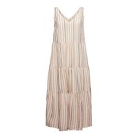 ESPRIT Women Casual gestreepte trapeze jurk beige - thumbnail