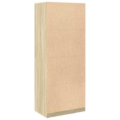 Kledingkast 80x50x200 cm bewerkt hout sonoma eikenkleurig