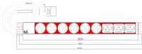 Bachmann 800.2333 19 inch Stekkerdoos voor patchkast 1 HE Geaarde contactdoos Grijs, Zwart, Rood - thumbnail