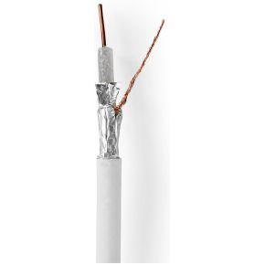 Coaxkabel | 4G / LTE-Bestendig | 10,0 m | Minirol | Wit