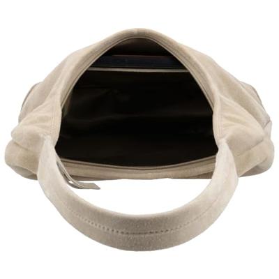 Hide & stitches brazos suède schoudertas-Sand