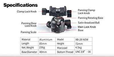 Sunwayfoto Ballhead XB-28II