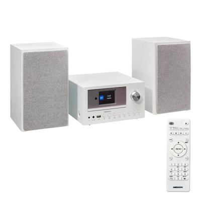 Mini HiFi System - MEDION - Radio Internet DAB/FM - Lettore CD - 2x15W RMS - Bianco