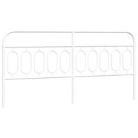 Hoofdbord 200 cm metaal wit - thumbnail