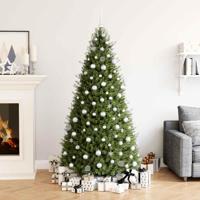 111-delige Kerstballenset polystyreen zilverkleurig - thumbnail