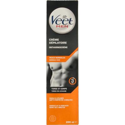 Veet Men Total Pro Ontharingscrème Normale Huid