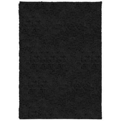 VidaXL Vloerkleed pamplona shaggy hoogpolig modern 160x230 cm zwart - thumbnail