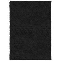 VidaXL Vloerkleed pamplona shaggy hoogpolig modern 160x230 cm zwart - thumbnail