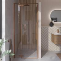 Saqu Trophy nisdraaideur incl. antikalk 80x203cm brushed copper - thumbnail