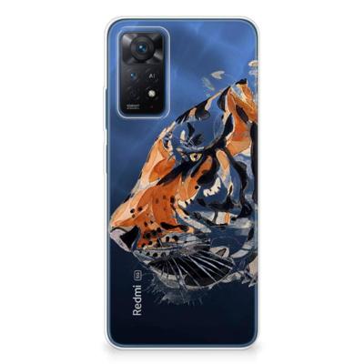 Smartphone hoesje Xiaomi Redmi Note 11 Pro 5G Watercolor Tiger Smartphone hoesje Xiaomi Redmi Note 11 Pro 5G Watercolor Tiger