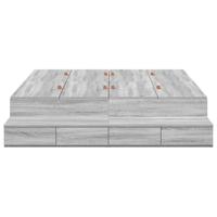Opbergbedframe Grijs sonoma 236.5 x 160 x 31.5 cm Bewerkt hout - thumbnail