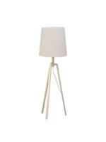 Home sweet home vloerlamp Woody ↕ 130 cm - hout - excl. kap - thumbnail