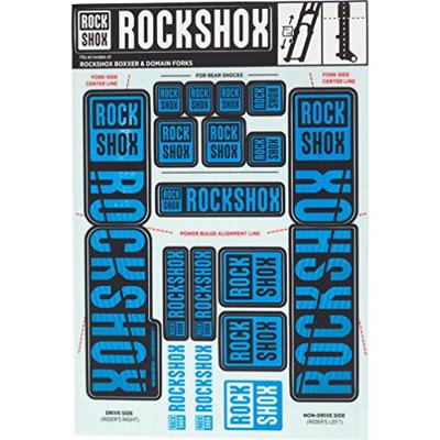 ROCKSHOX decor set decal set blue