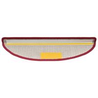 VidaXL Trapmatten 15 st 56x17x3 cm bordeaux halfrond - thumbnail