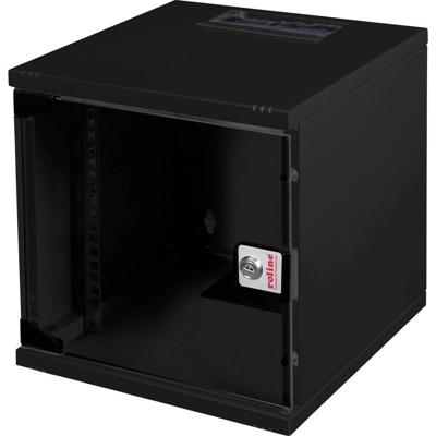 ROLINE 10-inch wandbehuizing 9 U, 312x300 BxD zwart