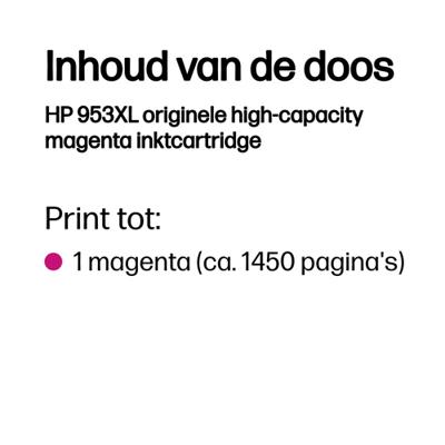 Originele inkt cartridge HP 953XL Magenta - thumbnail