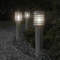 VidaXL Buitenvloerlamp 60 cm roestvrijstaal zilverkleurig - thumbnail