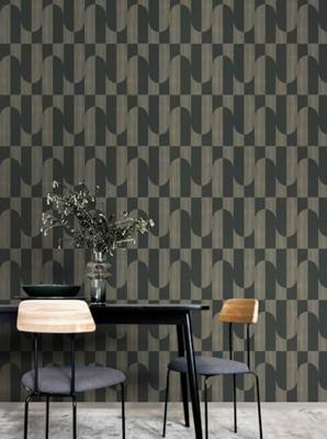 Dutch Wallcoverings Asperia - Gael - Zwart/Goud