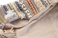 Kussenhoes DKD Home Decor Multicolour Franjes 50 x 1 x 50 cm - thumbnail