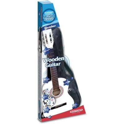 Bontempi Gitaar Schouderband en Tas 6 snaren Wit 92 cm
