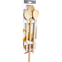 Westmark Woody Pollepels 3 Stuks Hout - thumbnail