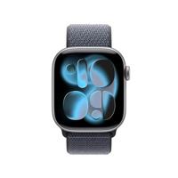 Apple Watch Band - Geweven sportbandje - 42 mm - Ankerblauw - Eén maat voor de meeste polsen - thumbnail