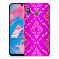 Siliconen Hoesje Samsung Galaxy M30 Barok Roze - thumbnail