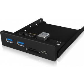 ICY BOX USB 3.2 Gen 1-hub 3 poorten Zwart