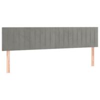 Bedframe zonder matras 120x190 cm fluweel lichtgrijs - thumbnail