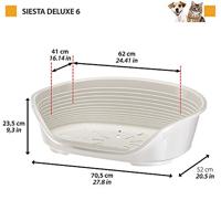 SIESTA DELUXE Mand Maat 6 - 70,5*52*23 cm - Lichtgrijs - FERPLAST - thumbnail