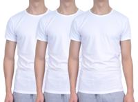 Tommy Hilfiger T-shirts O-hals stretch 3-pack wit - thumbnail