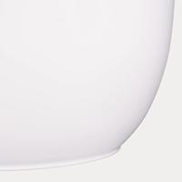 Mica Decorations tusca ronde pot mat wit maat in cm: 25 x 28 - thumbnail