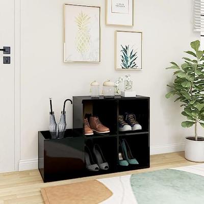 VidaXL Opbergkast 105x35,5x70 cm bewerkt hout hoogglans zwart VidaXL Opbergkast 105x35,5x70 cm bewerkt hout hoogglans zwart