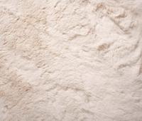 Tapeso Vierkant hoogpolig vloerkleed - Comfy plus - crème - 130x130 cm - thumbnail