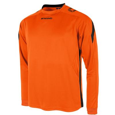 Stanno 411003 Drive Match Shirt LS - Orange-Black - XXXL
